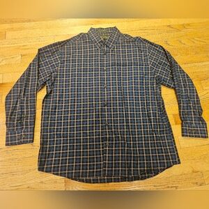 Orvis 100% Cotton Signature Collection Button Down Long Sleeve Shirt Size XL